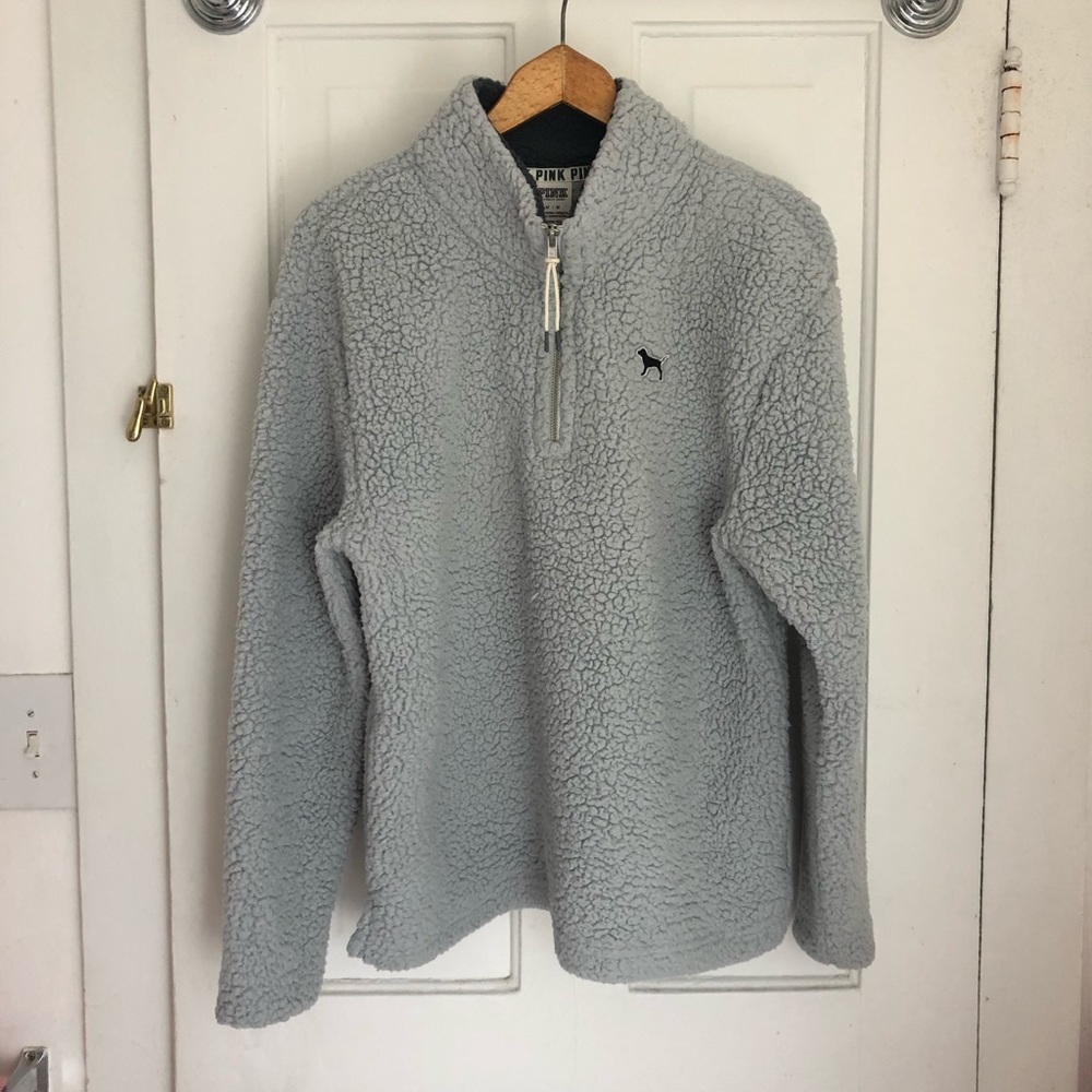 VS Pink Fleece 1/4 ZIP